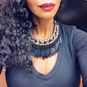 Beautiful beads tassel necklace